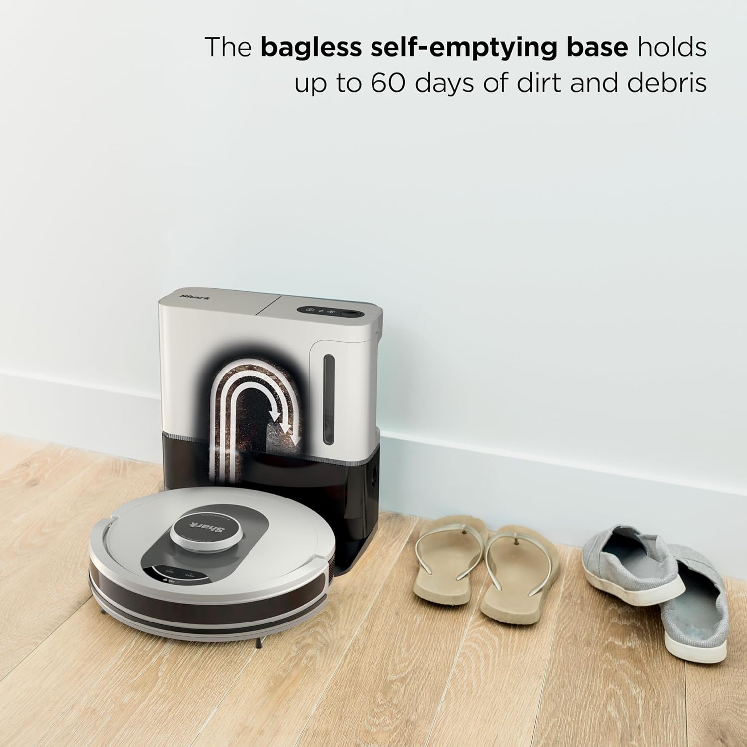 Voice Control Robot Vacuum with Matrix Clean Navigation, Home Mapping, 60-Day Capacity, XL Self-Empty Base for Homes with Pets, Carpet & Hard Floors, Cool Grey wourant