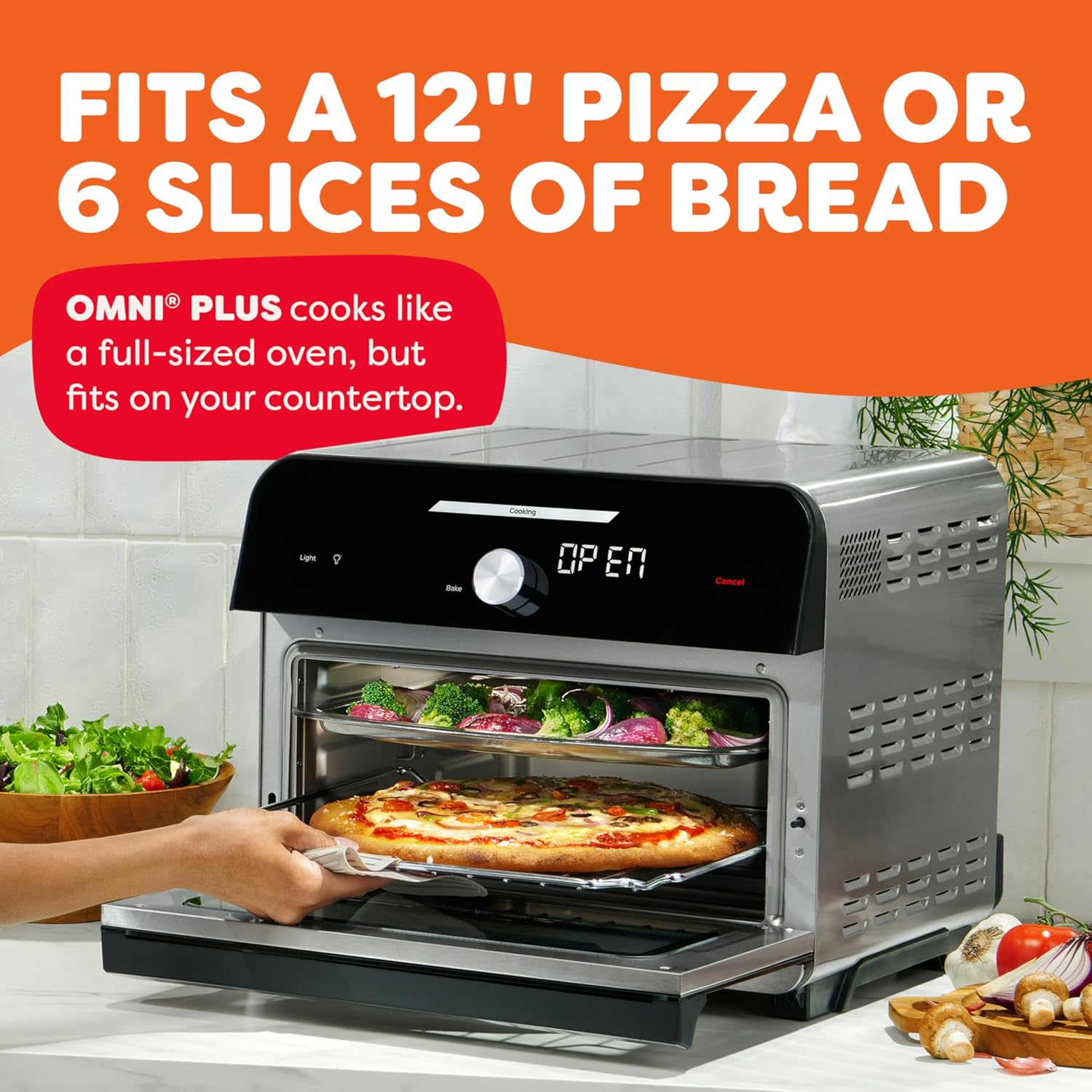 Instant Pot Omni Plus 19QT/18L Toaster Oven Air Fryer, 10-in-1 Functions, Fits 12" Pizza, Crisp, Broil, Bake, Roast, Toast, Warm, Convection, 100+ In-App Recipes, from the Makers of Instant Pot, Black wourant