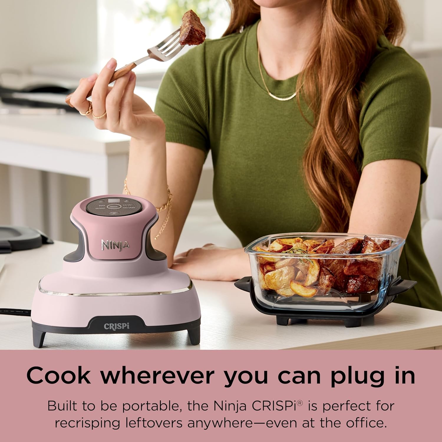 Ninja Crispi 4-in-1 Portable Glass Air Fryer Cooking System wourant