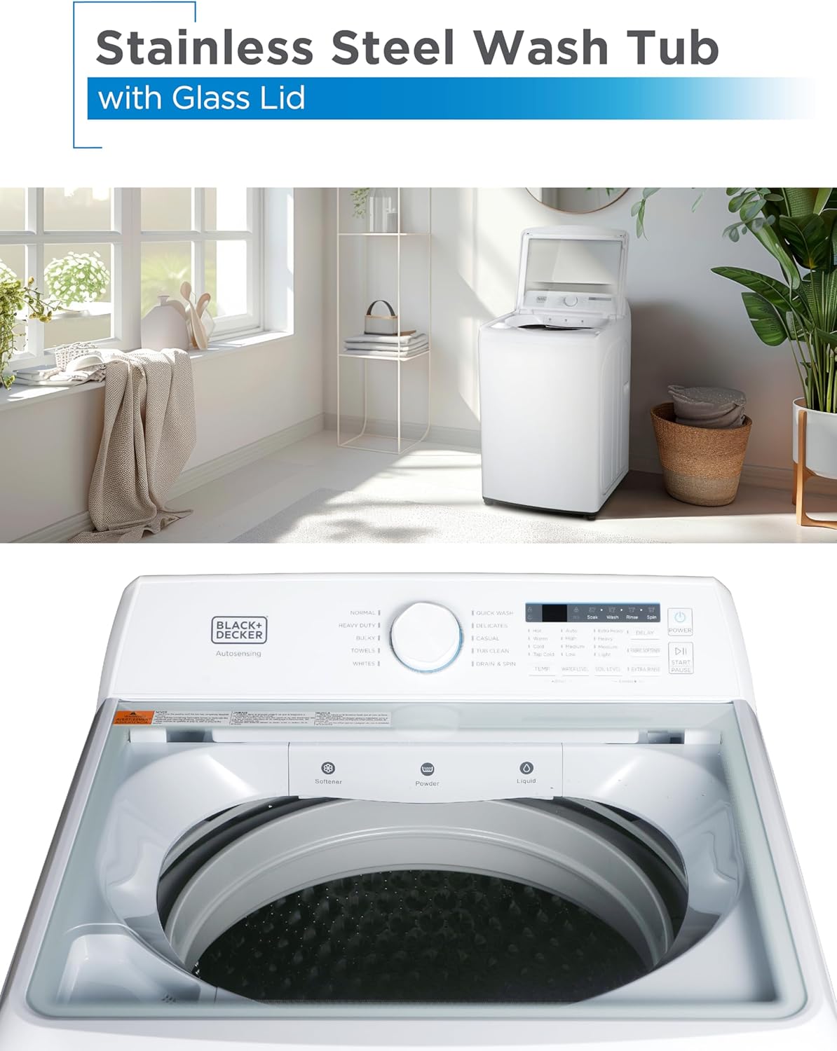 Portable Washer 6.6 lb. Capacity Washing Machine for Homes & Apartments 5 Wash Cycles Quick Connect Sink Adapter and Drain Hose Included Transparent Lid wourant