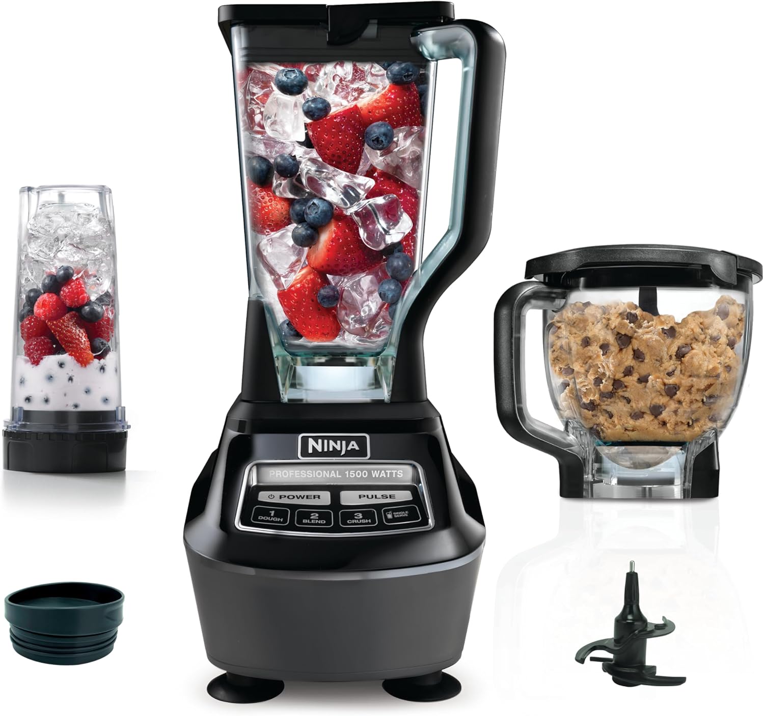 Ninja Mega Kitchen System, 1500-Watt, 72-Ounce Full-Size Blender and 8-Cup Food Processor with (2) 16-Ounce To-Go Cups wourant