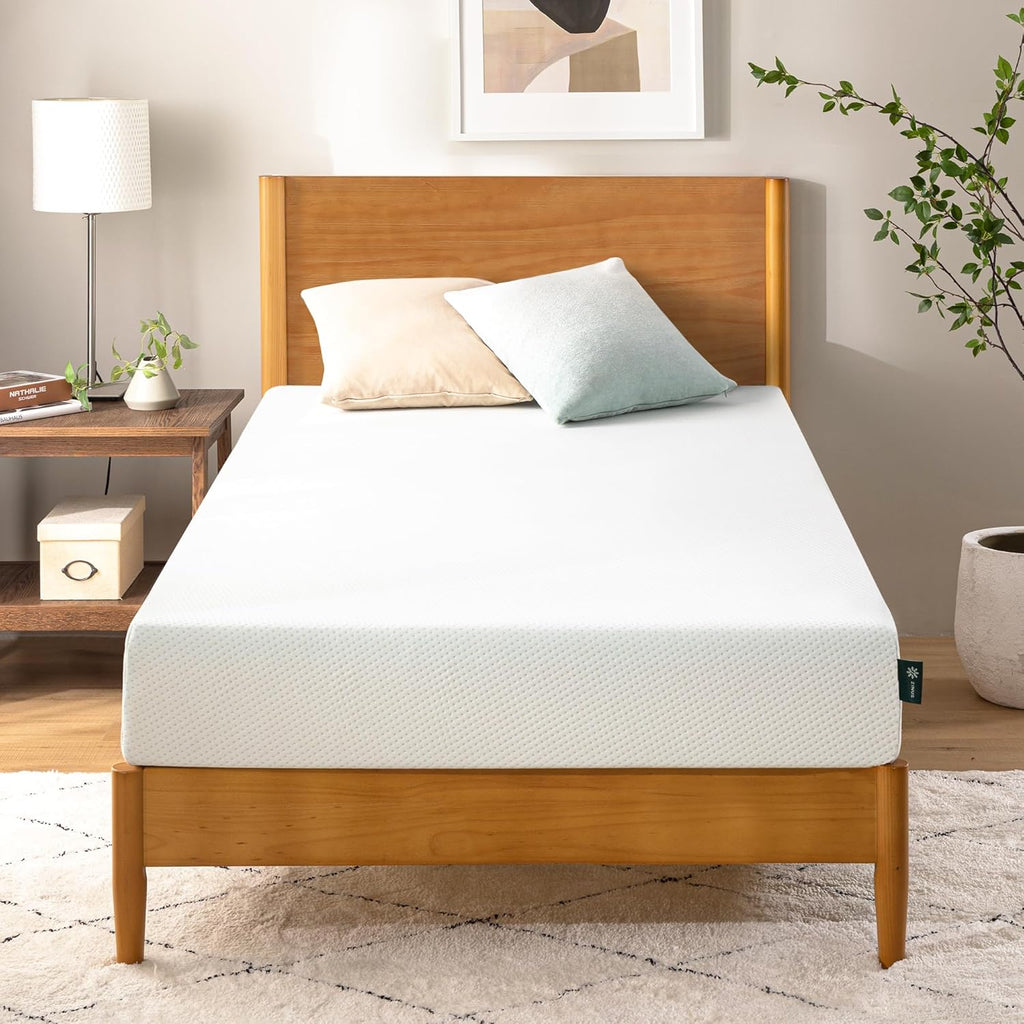 Zinus Lumbar+ Premium 14 Inch Memory Foam Mattress, Lumbar Support, Targeted Pressure Relief, Cooling Gel and Green Tea, Cool-to-The-Touch Cover, Medium Firm Feel, CertiPUR US Certified, King woonhhop