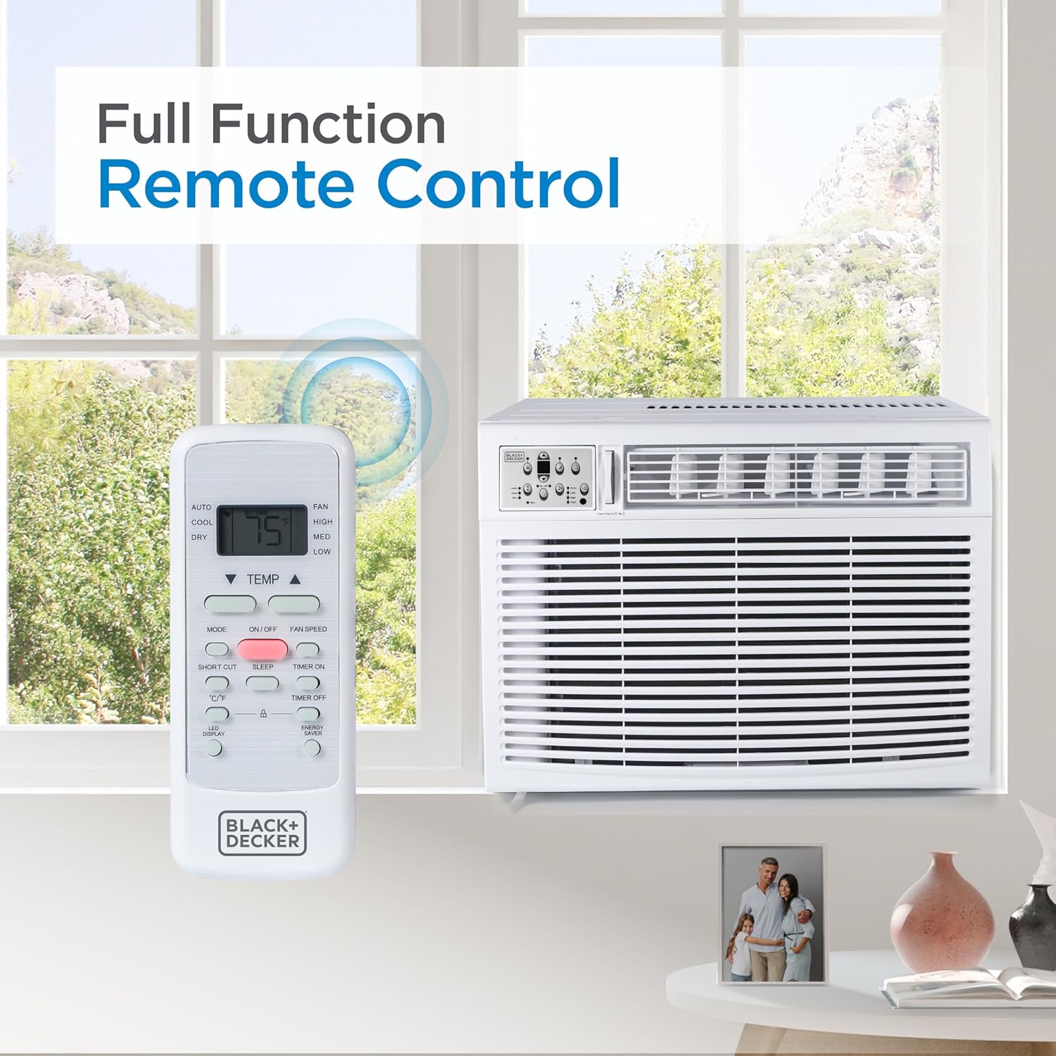 BLACK+DECKER Window Air Conditioner 5000 BTU, Cools Up to 150 Square Feet, AC Unit with Mechanical Controls, Manual Fan Only and Cool Settings, BD05MWT6, White wourant