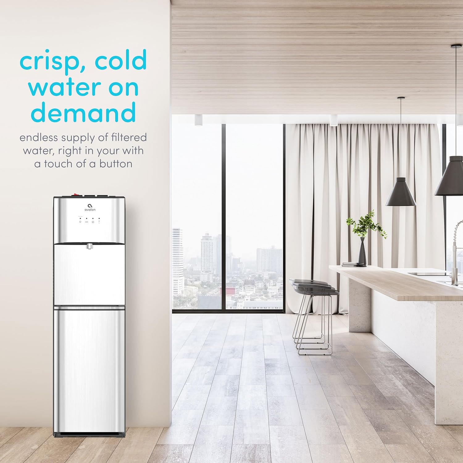 Avalon Self Cleaning Bottleless Water Cooler Water Dispenser-Hot, Cold & Room Water wourant
