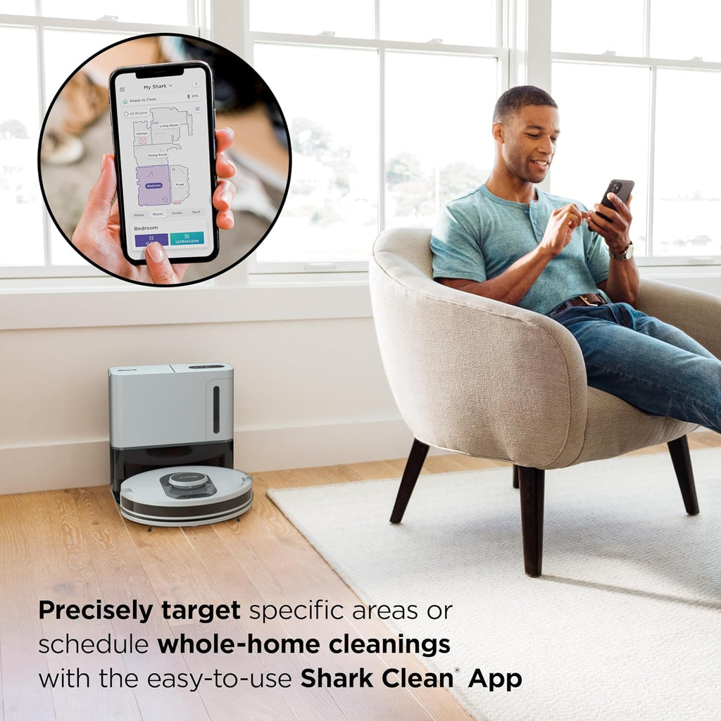 Robotic vacuum cleaner Voice Control Robot Vacuum with Matrix Clean Navigation, Home Mapping, 60-Day Capacity, XL Self-Empty Base for Homes with Pets, Carpet & Hard Floors wourant