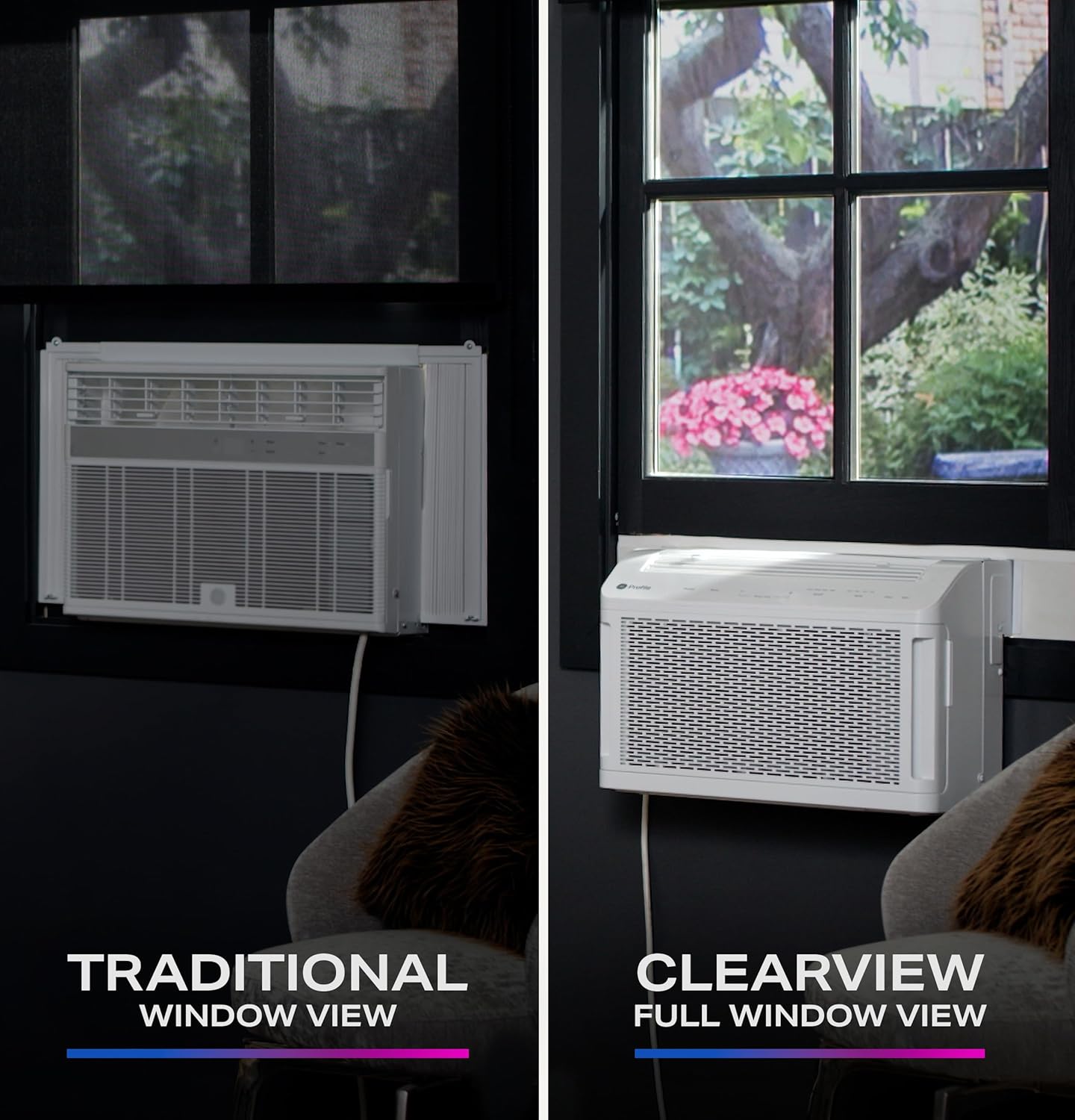 PHNT10CC Clearview Air Conditioner 10,300, Inverter Technology, Ultra Quiet, Medium Rooms up to 450 Sq. FT, Full Window View with Easy Installation, Energy-Efficient Cooling, 10300 BTU, White wourant