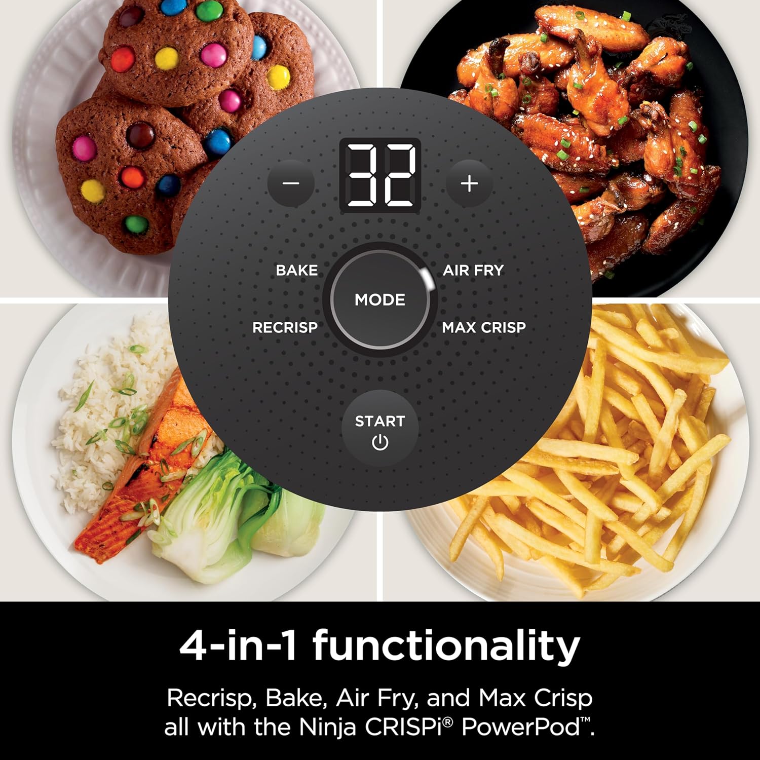 Ninja Crispi 4-in-1 Portable Glass Air Fryer Cooking System wourant