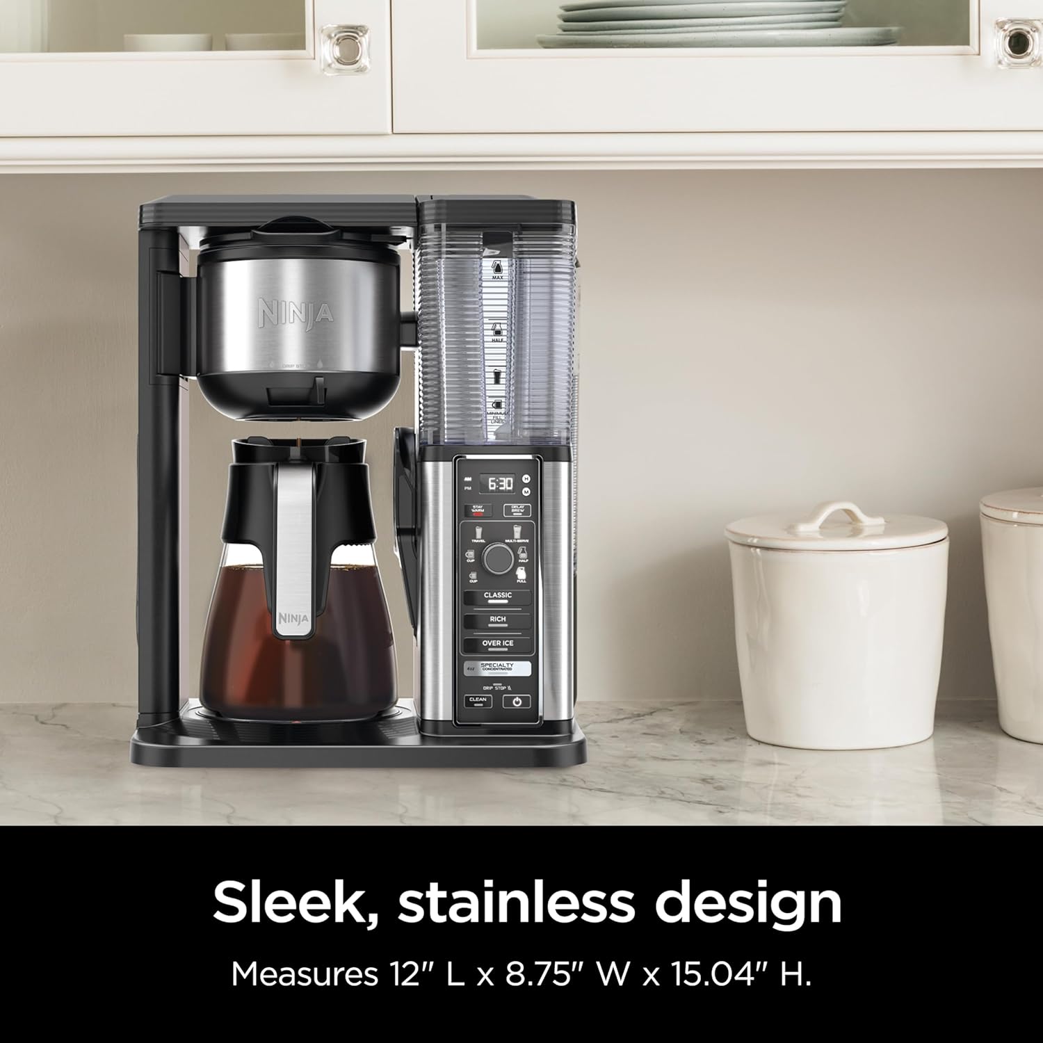 Extra Large Hot and Iced Coffee Maker with Fast Cold Brew, 4 Brewing Methods, 8 Sizes (Small to Travel), Single-Cup Coffee Maker, 12-Cup Capacity wourant