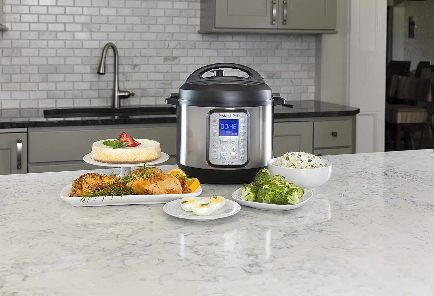 9-in-1 Multicooker, Pressure Cooker, Slow Cook, Rice Maker, Steamer, Sauté, Yogurt, Warmer & Sterilizer, Includes App With Over 800 Recipes, Stainless Steel, 6 Quarts wourant