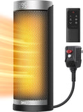 Dreo Space Heater, 1500W Electric Heaters for Indoor Use with Thermostat, 70° Oscillation, 8 Safety Protections, 5 Modes, Remote, 12H Timer, Quiet Portable Heater for Office, Bedroom, Large Room wourant