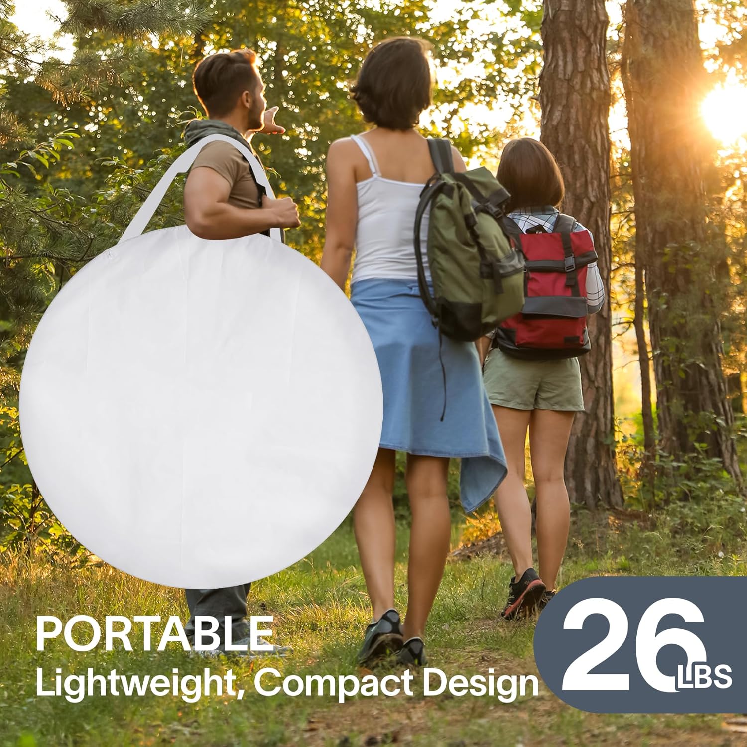 Screen gazebo, sleeps 6-10-15 people Igloo-style canopy tent with mosquito net on the sides Perfect for garden, patio, backyard wourant