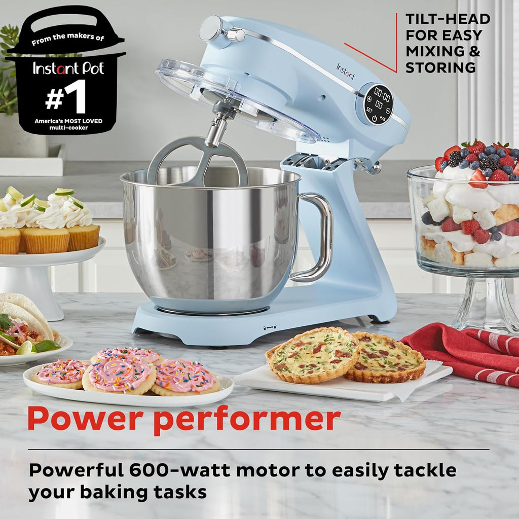 Instant Pot Instant Stand Mixer Pro 600W 10-Speed Electric Mixer with Digital Interface,7.4-Qt Stainless Steel Bowl,Dishwasher Safe Whisk,Dough Hook and Mixing Paddle wourant