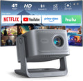 Smart 4K Projector with WiFi and Bluetooth, VISSPL 3D Dolby Audio and Auto Focus wourant