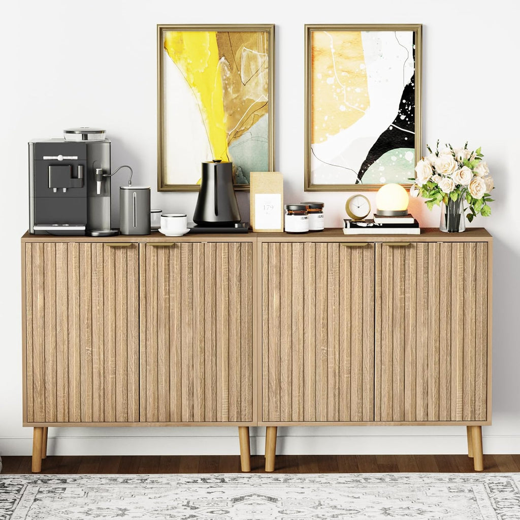 Free Standing Cabinet Black Wood for Living Room, Bedroom, Dining Room, Hallway, Entryway wourant