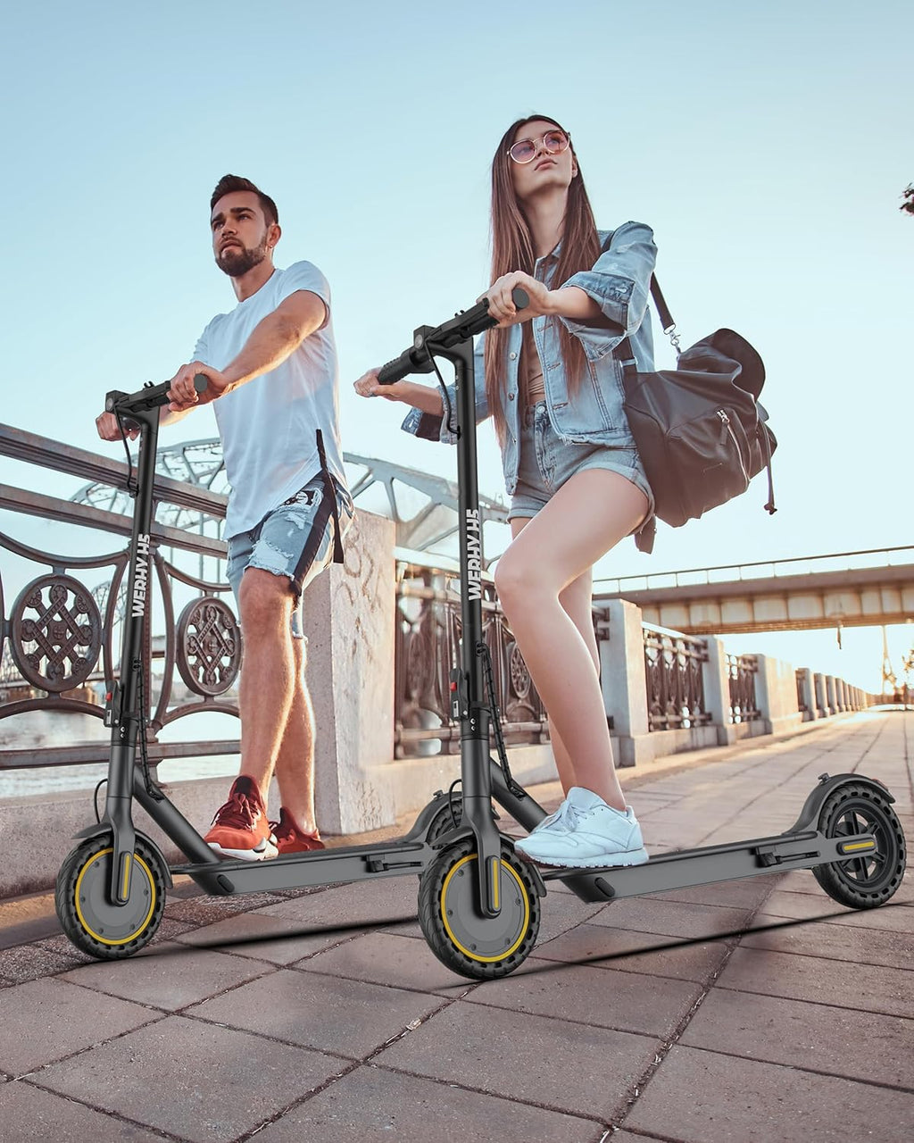 Electric Scooter, 350W/500W Motor, Top Speed 19/22 mph, Max 16/23/28Miles Ranges, Foldable E Scooter for Adults wourant