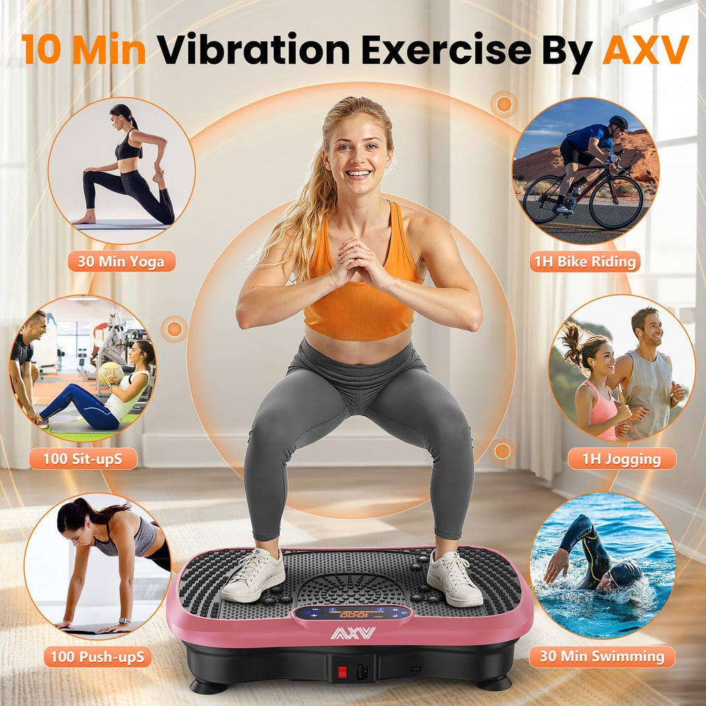 AXV Vibration Plate Fitness Platform Trainer Suitable for men and women to lose weight and burn fat at the gym wourant