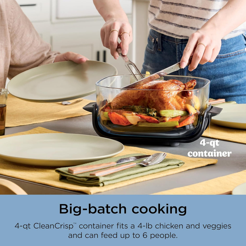 Ninja Crispi 4-in-1 Portable Glass Air Fryer Cooking System wourant