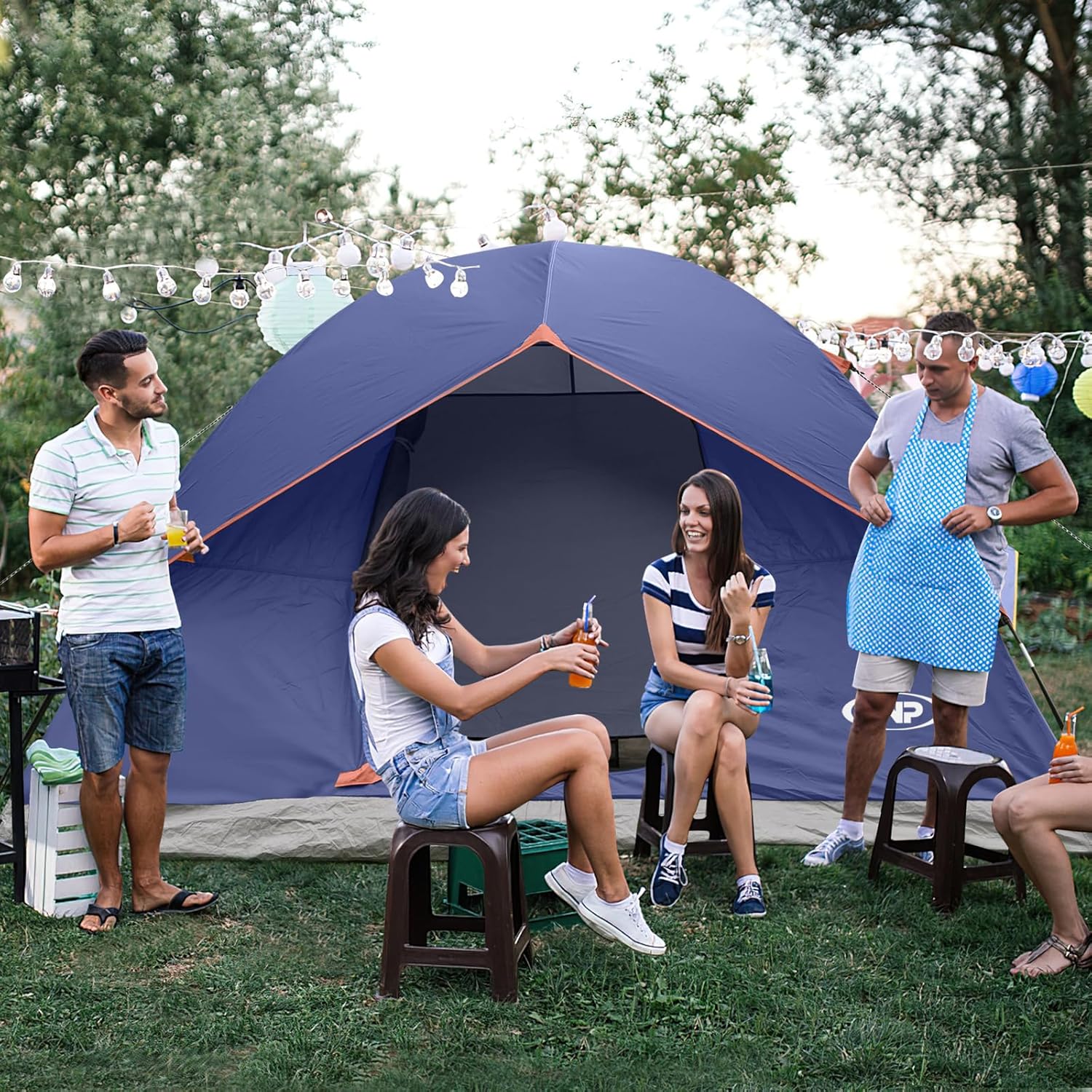Camping Tent 2/3/4/6 Person Dome Tent Portable Camping Tent for Outdoor and Backpacking Beach wourant