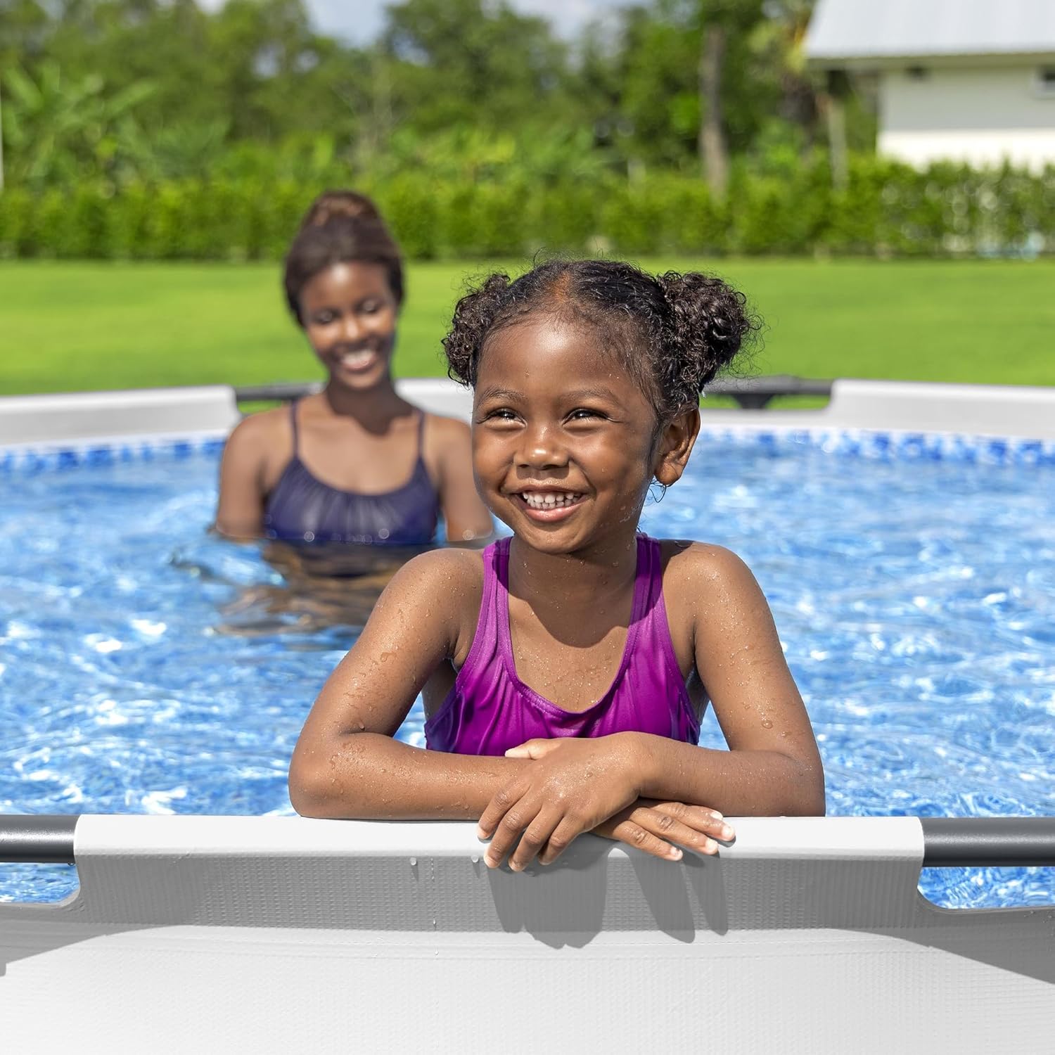 Steel Pro MAX 10 Foot x 30 Inch Round Metal Frame Above Ground Outdoor Backyard Swimming Pool Set with 330 GPH Filter Pump wourant