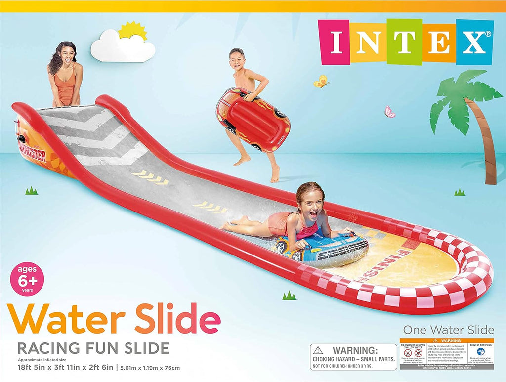 Intex 96" x 78" x 28" Inflatable Jungle Adventure Play Center Spray Kiddie Pool - Backyard Kids Water Slide, Outdoor Blow-Up Splash Pad for Toddlers wourant