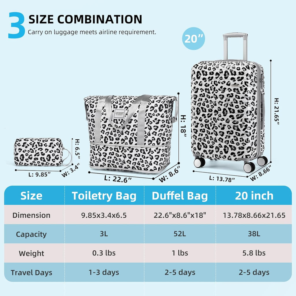 6-piece luggage set, expandable hardshell suitcase set with spinner wheels, lightweight rolling luggage set wourant