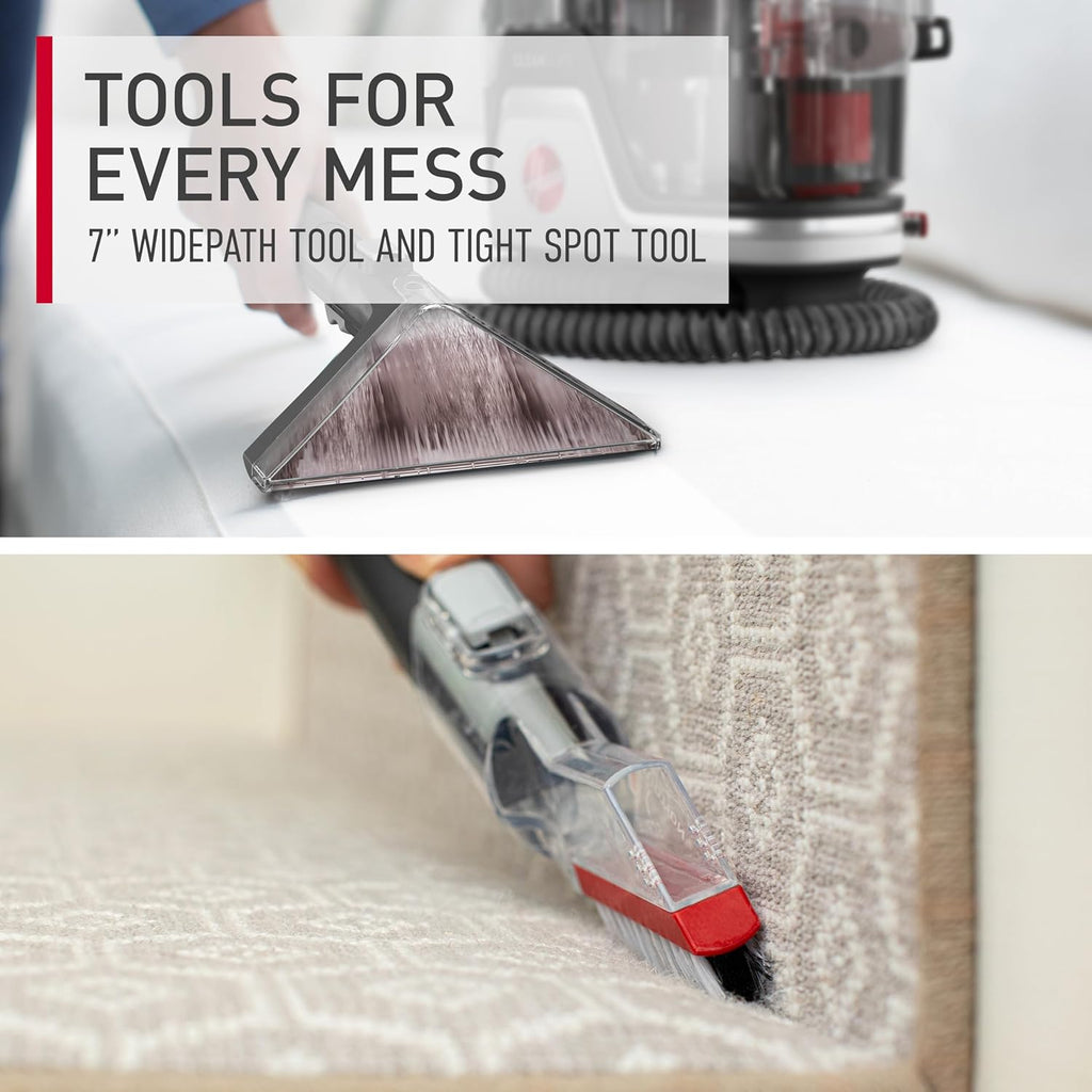 Hoover CleanSlate Plus Portable Carpet & Upholstery Spot Cleaner with Powerful Suction and Multiple Tools wourant