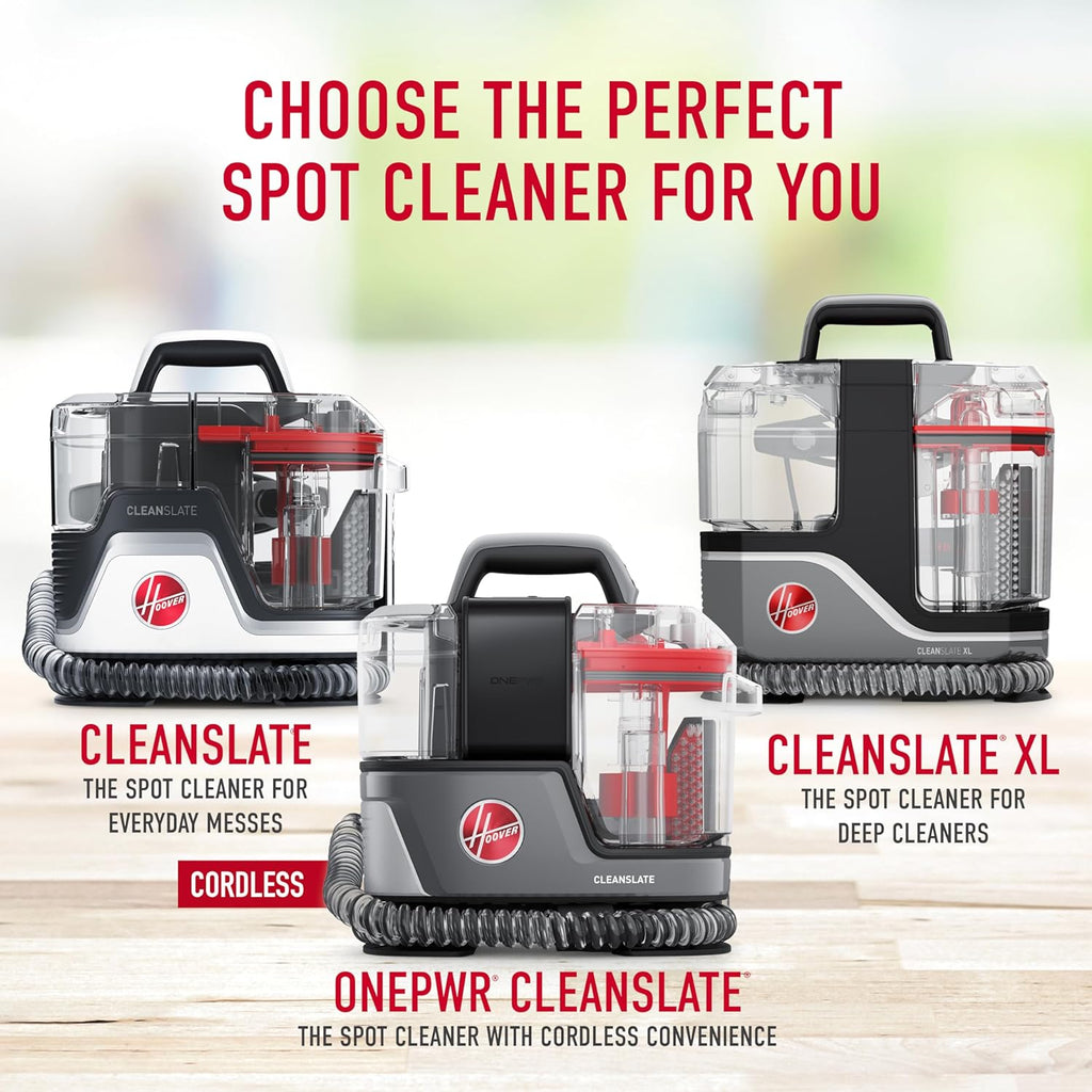 Hoover CleanSlate Plus Portable Carpet & Upholstery Spot Cleaner with Powerful Suction and Multiple Tools wourant