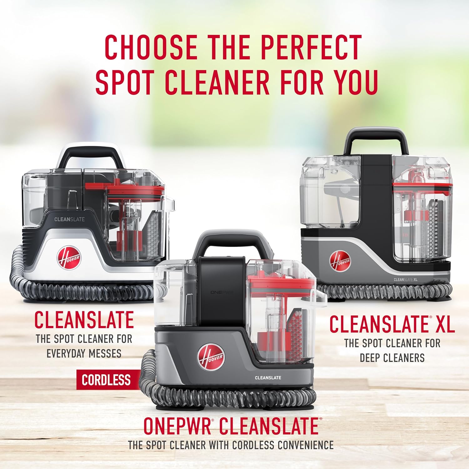 Hoover CleanSlate Plus Portable Carpet & Upholstery Spot Cleaner with Powerful Suction and Multiple Tools wourant