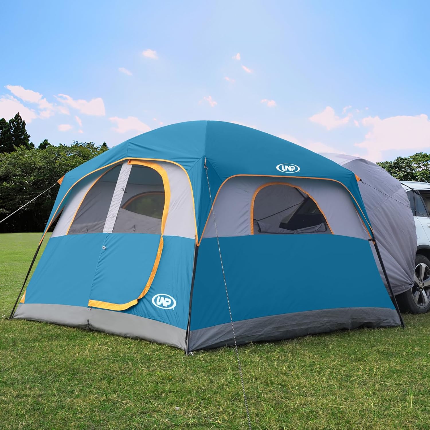 SUV Tent for Camping, 6-Person SUV Tailgate Tent - Easy Set Up with Rainfly, 10'x9'x78in(H) wourant