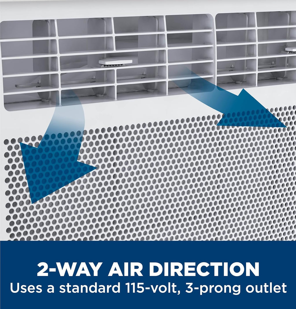 GE Window Air Conditioner Unit, 6,000 BTU for Small Rooms up to 250 sq ft. with Adjustable Fan and Cooling Settings, Perfect for Small Bedroom or Living Room, Easy Install Kit Included, White wourant