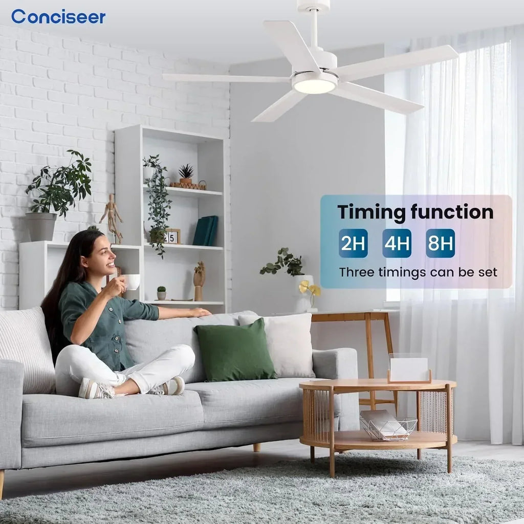 Modern ceiling fan 72 inch bedroom living room library cafe outdoor/industrial wourant