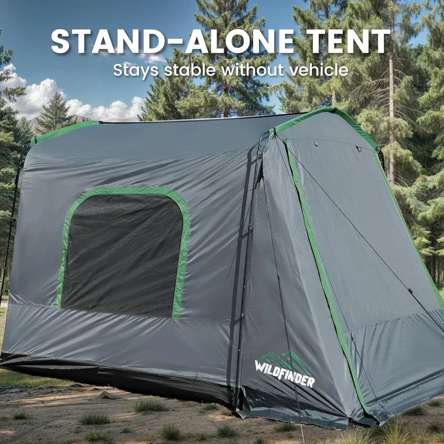 SUV Tent 5-9 Person Rectangle Car Tent for Family Waterproof Windproof for Car Camping Tents wourant