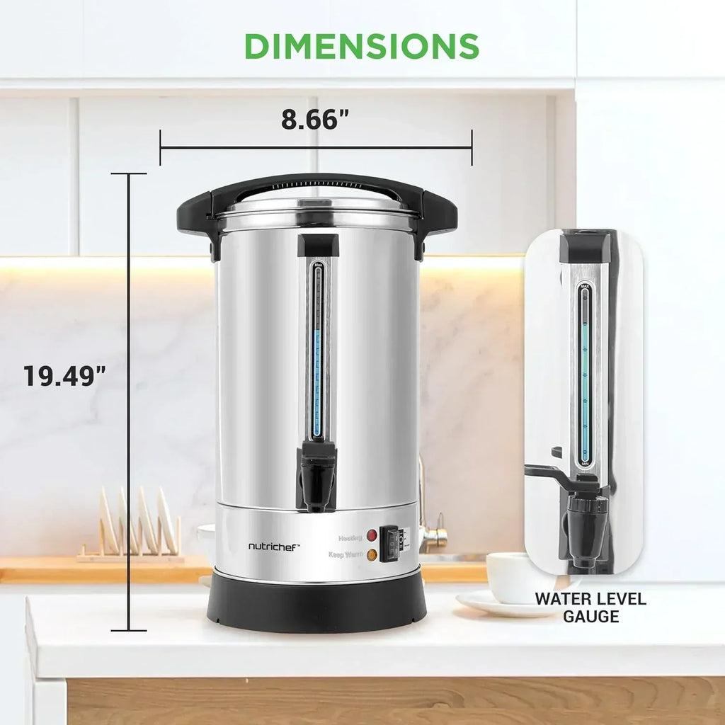 NutriChef Water Heater and Hot Water Dispenser 8L Electric Beverage Dispenser wourant