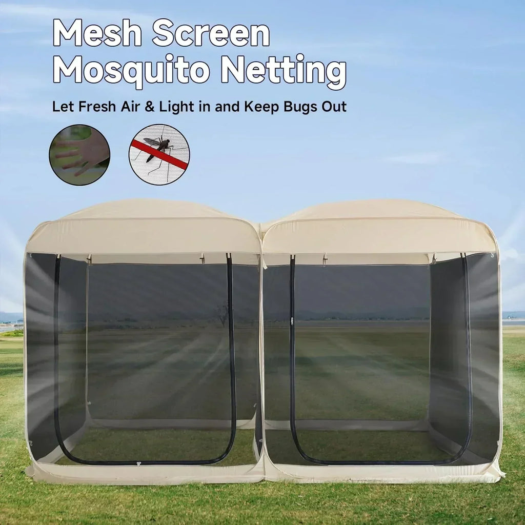 Alvantor Screen House Gazebo Pop Up Igloo Screened Canopy Tent with Mosquito Netting Sides wourant