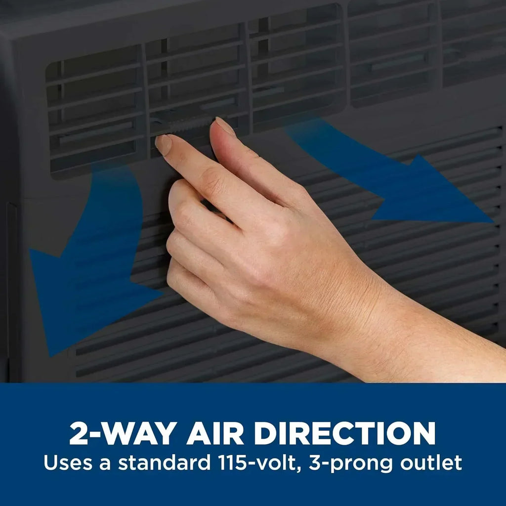GE Window Air Conditioner Unit 5,000 BTU for Small Rooms up to 150 sq ft Manual Adjustable Fan wourant