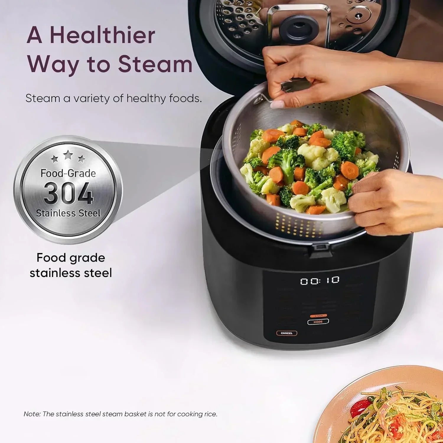COSORI Rice Cooker 10 Cup 24h Keep Warm 18 Functions Fuzzy Logic Rice Maker wourant