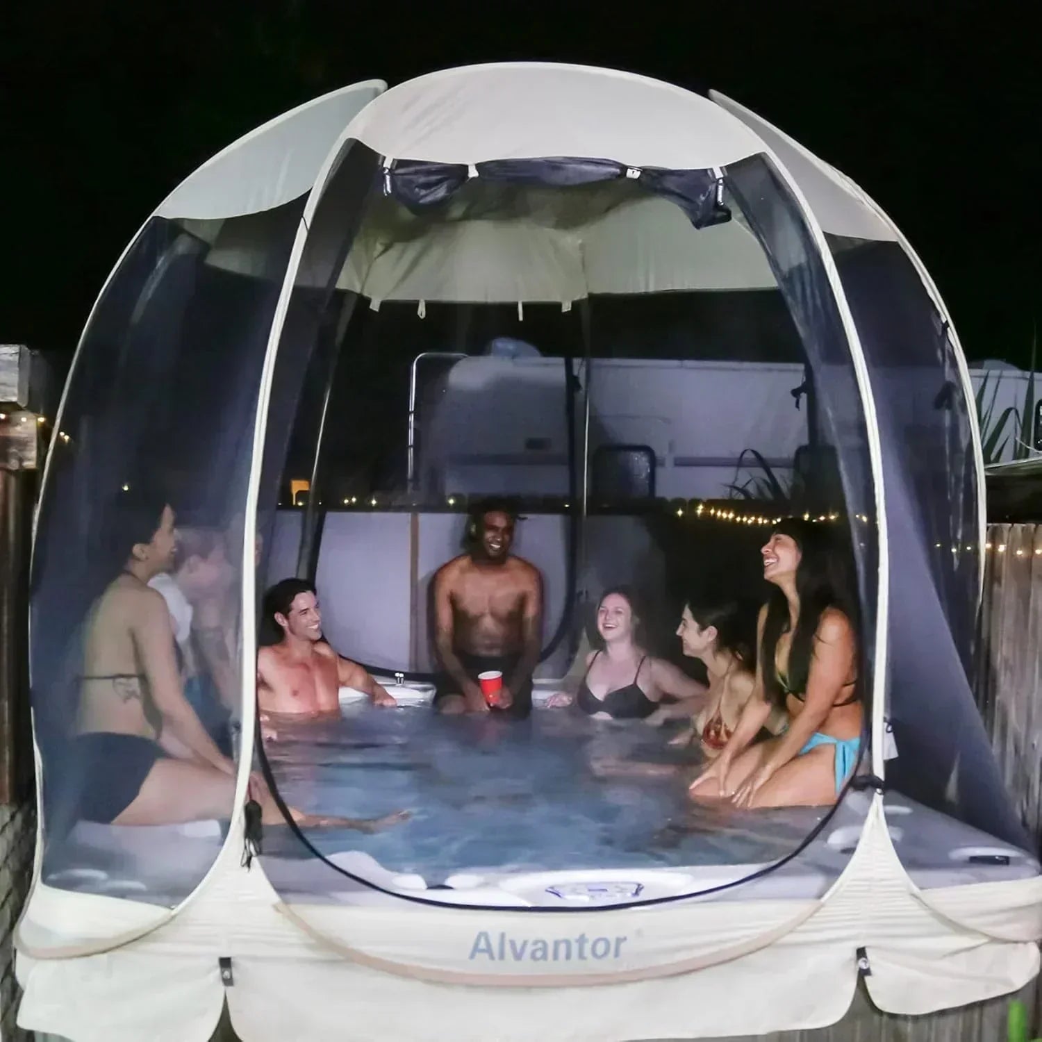 Alvantor Screen House Gazebo Pop Up Igloo Screened Canopy Tent with Mosquito Netting Sides wourant