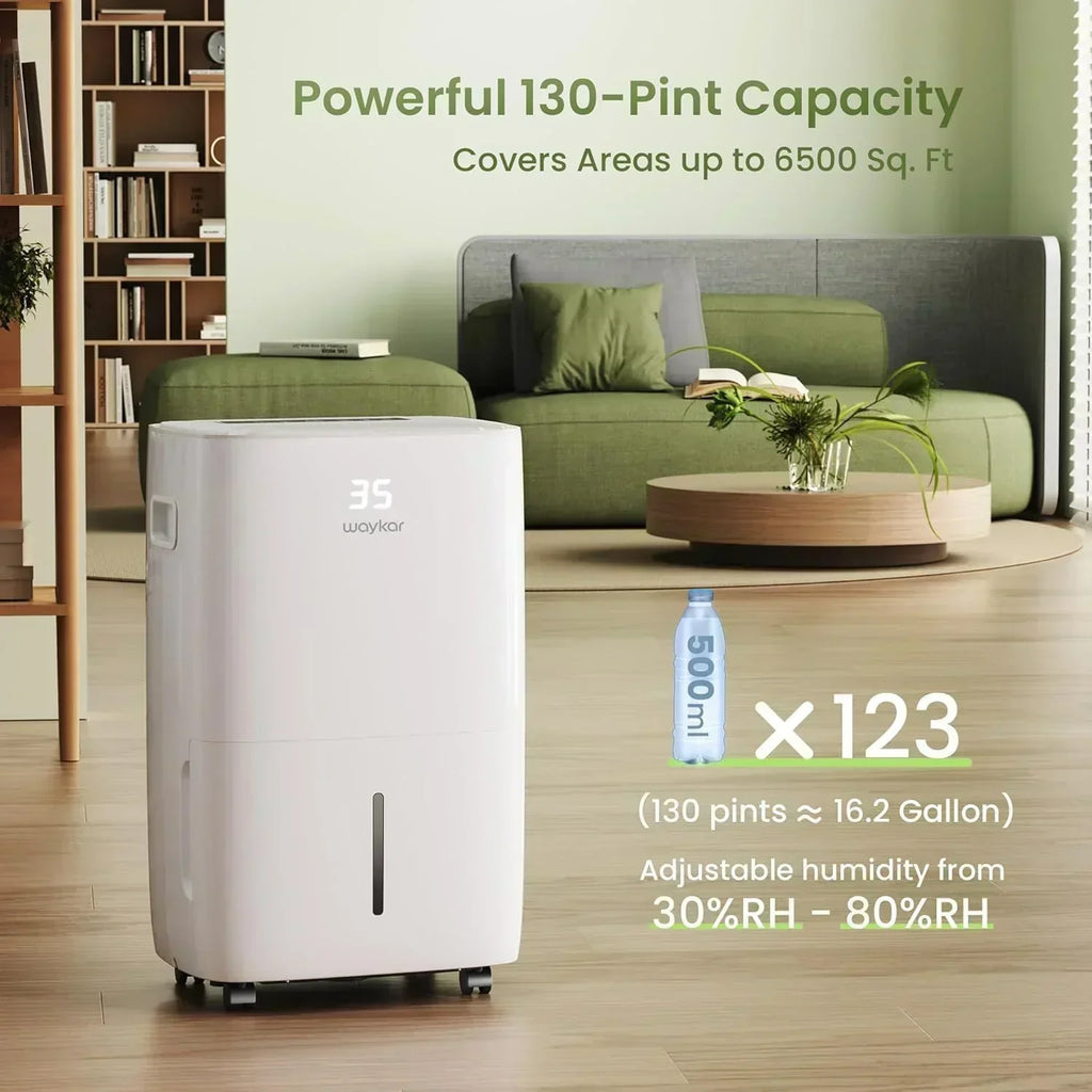 Waykar 2000 Sq Ft Dehumidifier for Home and Basements with Auto or Manual Drainage wourant