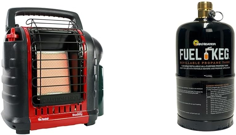 Portable Propane Radiant Heater 4000-9000 BTU for campers workshops patios and more wourant