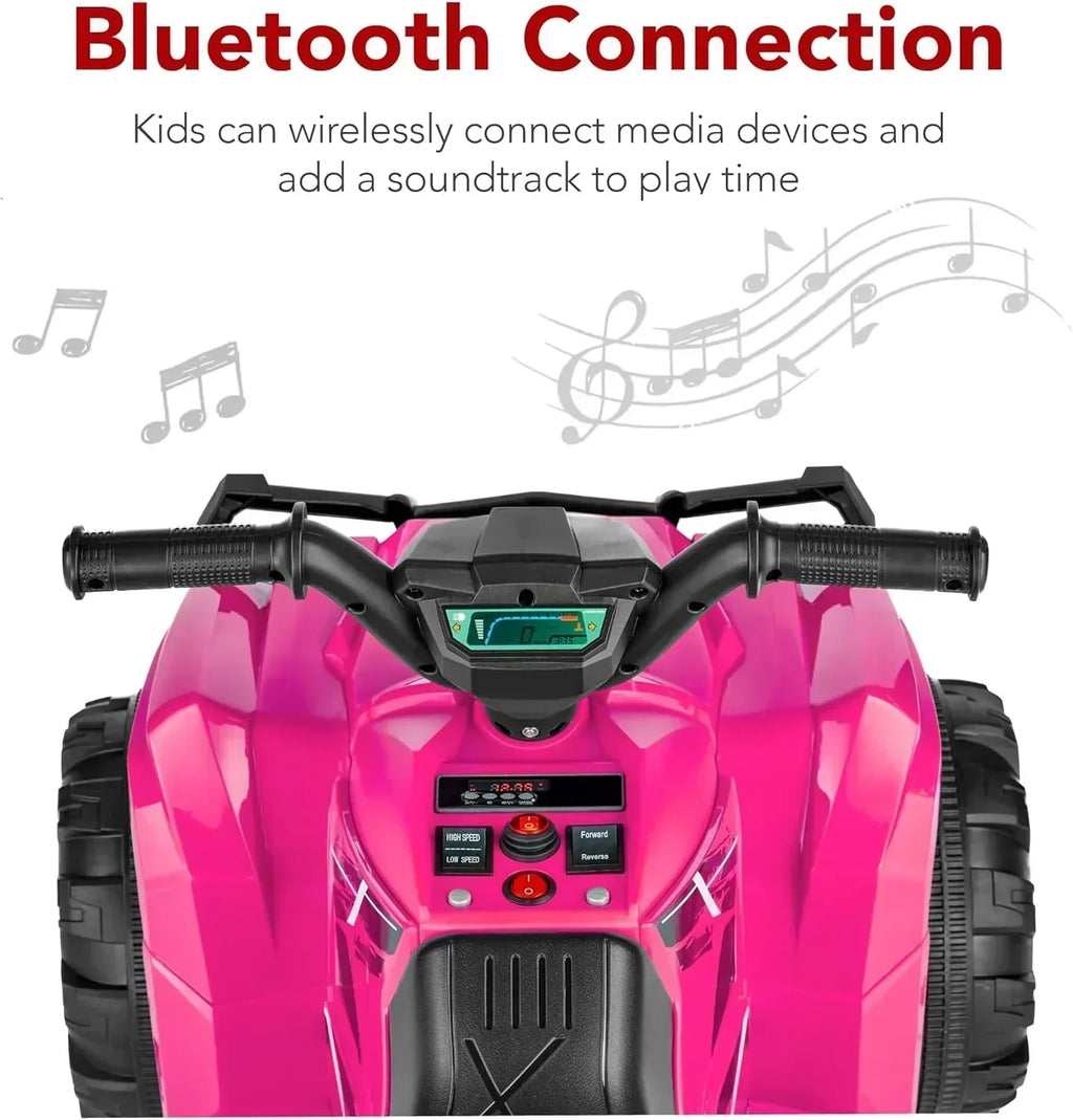 Best Choice Products 12V Kids Ride-On Electric ATV 4-Wheeler Quad Car Toy Bluetooth Audio wourant