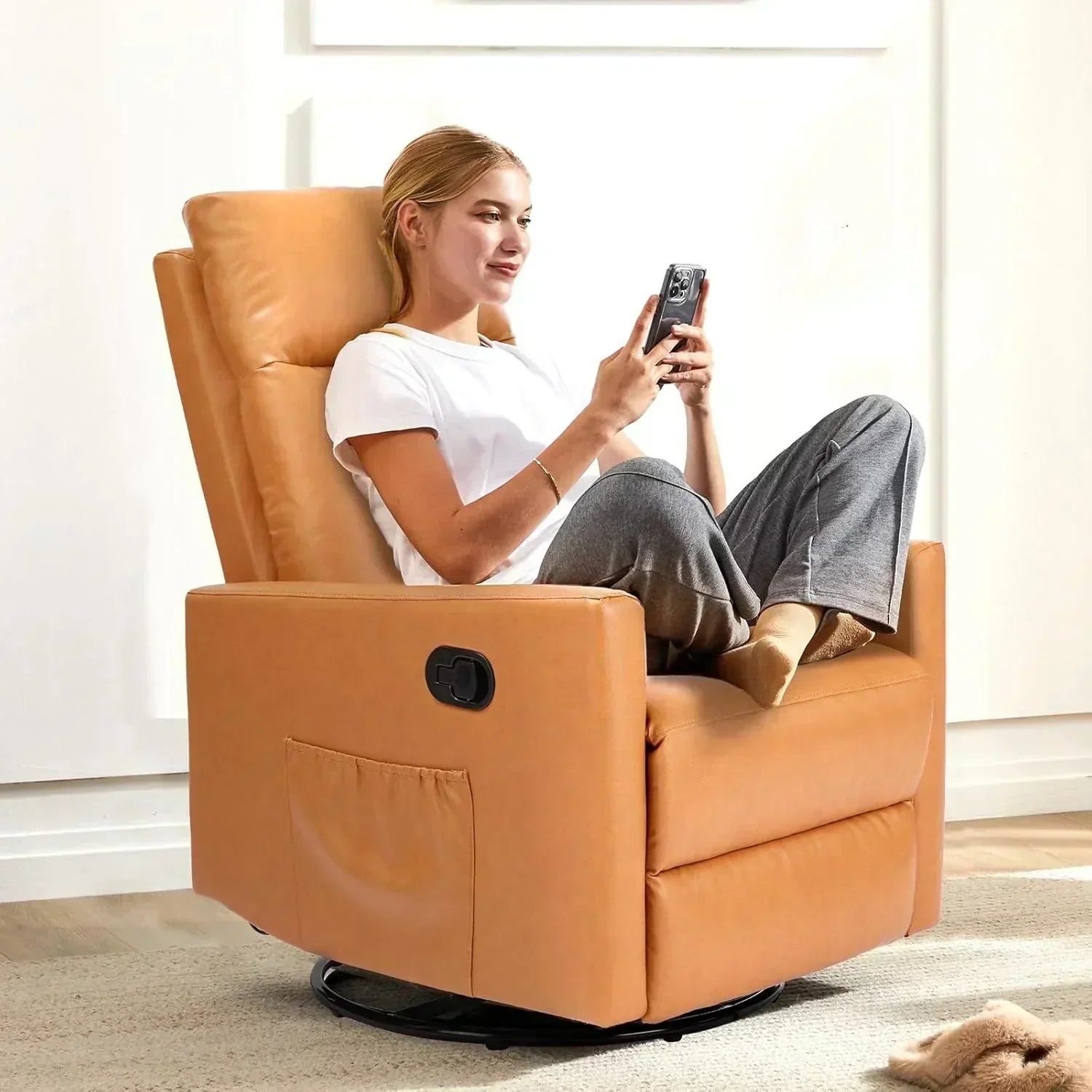 Adult recliner living room massage recliner adjustable home theater chair single sofa wourant
