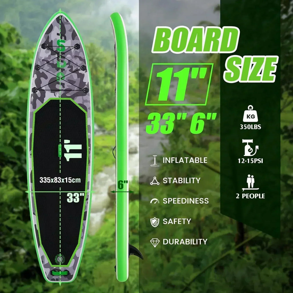 FunWater Inflatable Stand Up Paddle Board Premium SUP Paddle Accessories EVA Deck wourant
