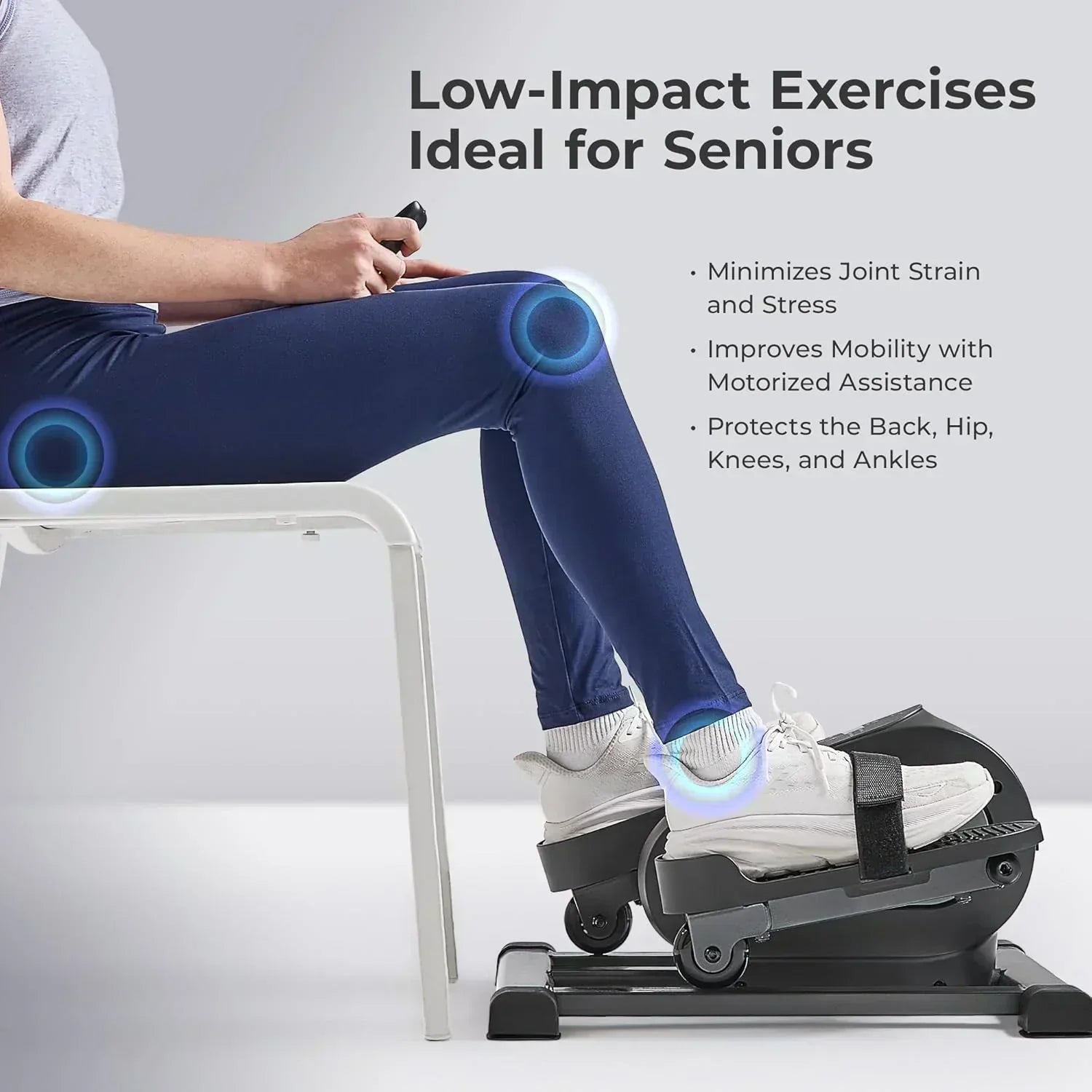 Sunny Health Fitness Smart Mini Elliptical Trainer Indoor Under-Desk Pedal Exerciser wourant