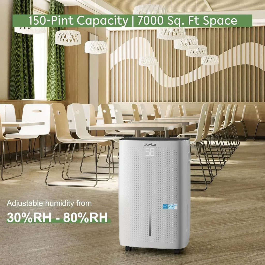 Waykar 2000 Sq Ft Dehumidifier for Home and Basements with Auto or Manual Drainage wourant