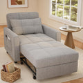 Sofa Bed Chair 3 in 1 Convertible Pullout Single Sleeper Chair Bed Spacious Multifunctional Sofa wourant