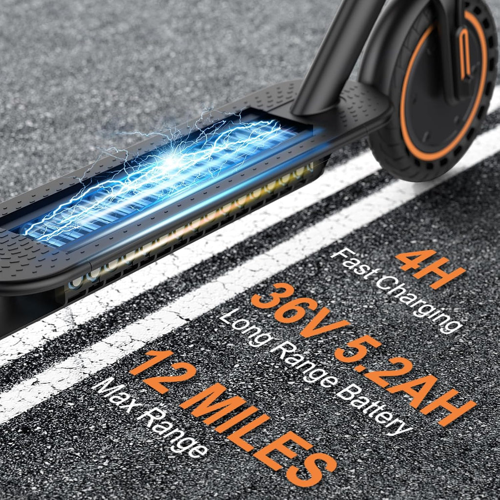 Electric Scooter 350W/500W Powerful Motor 8.5"/10" Solid Tires 19/22Mph 28/21/12 Miles Range wourant