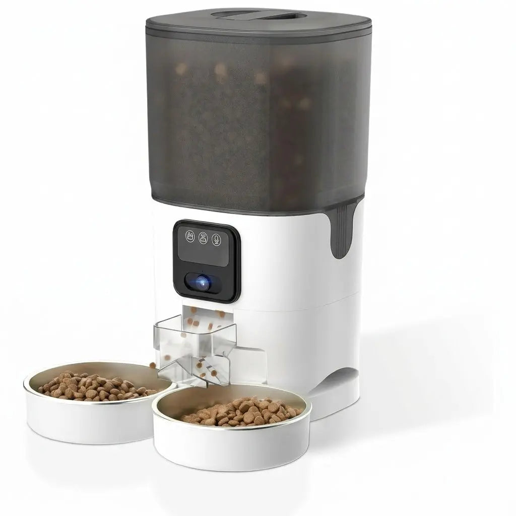 7L Automatic Cat Feeder with 1080P Camera WiFi App and Two Way Audio anfaavocat
