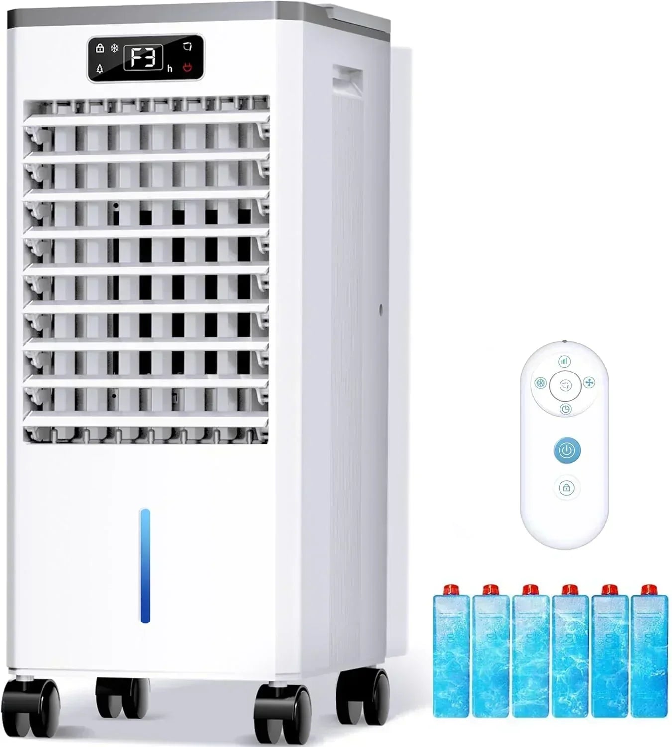 Windowless Portable Air Conditioners Evaporative Air Cooler 3 Modes & 3 Speeds 12H Timer wourant