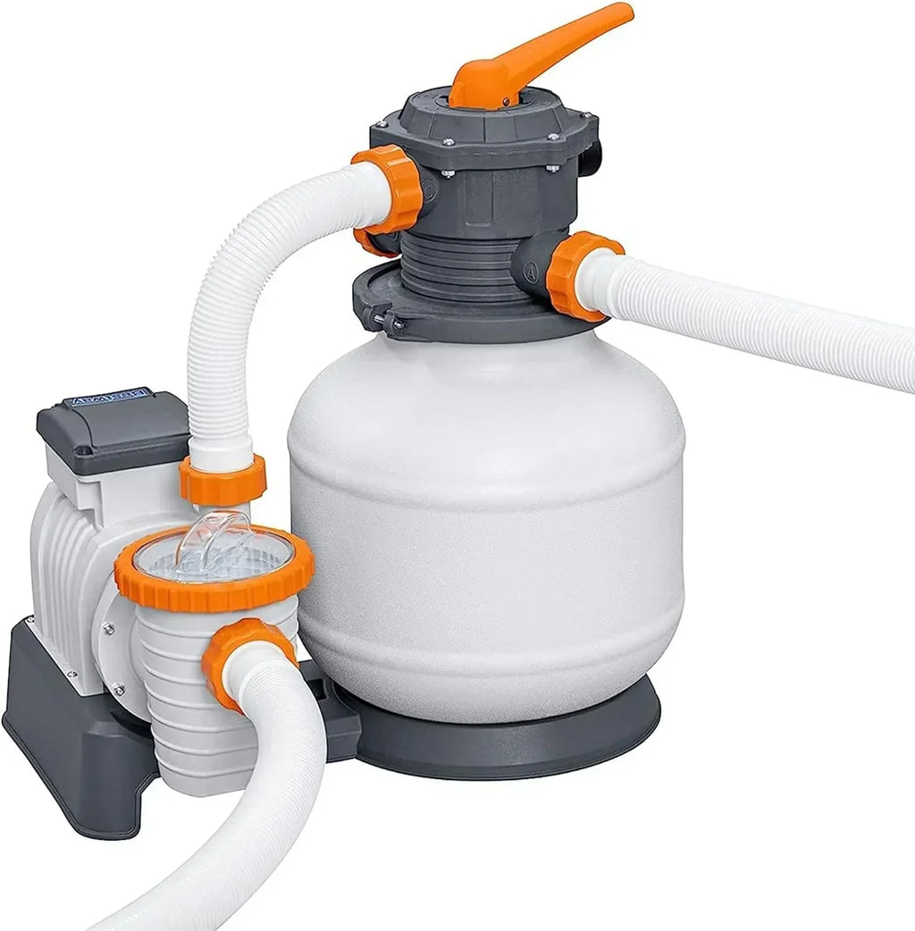 Power Steel 14' x 8'2" x 39.5" Oval Above Ground Pool Set Includes 530gal Filter Pump Ladder wourant
