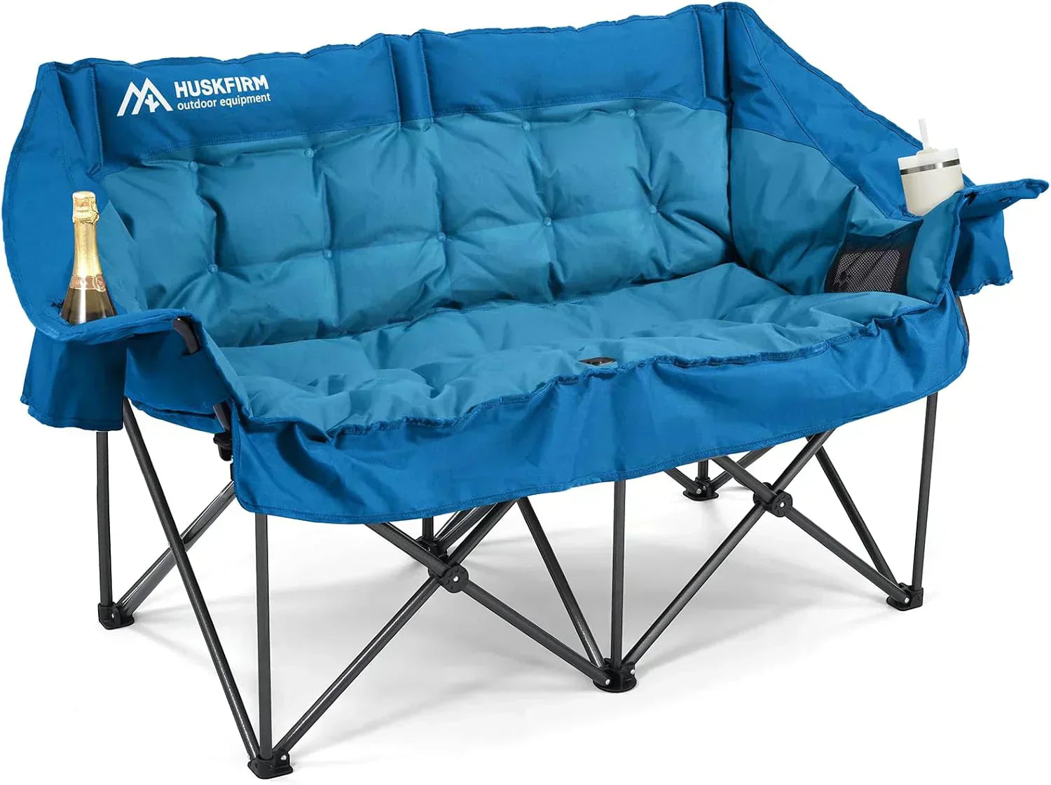 Camping Chair Upholstered Loveseat Heavy Duty Extra Large Camping Sofa Folding Sofa wourant